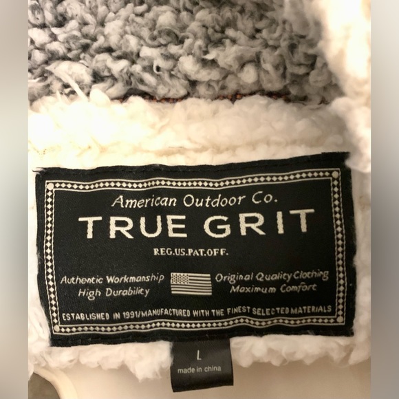 TRUE GRIT Sherpa Cream White zipper front Vest Women’s L Large Urban Outfitters - Picture 2 of 7